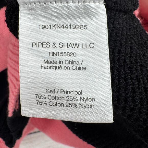 Veronica Beard Pink and Black Striped Cropped Button Cardigan - Picture 6 of 9